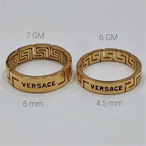 versace ring band|Versace rings for women.